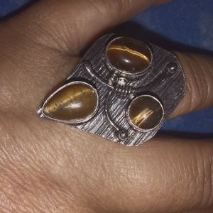 STUNNING!/ ARROWHEAD TIGER'S EYE RING💕